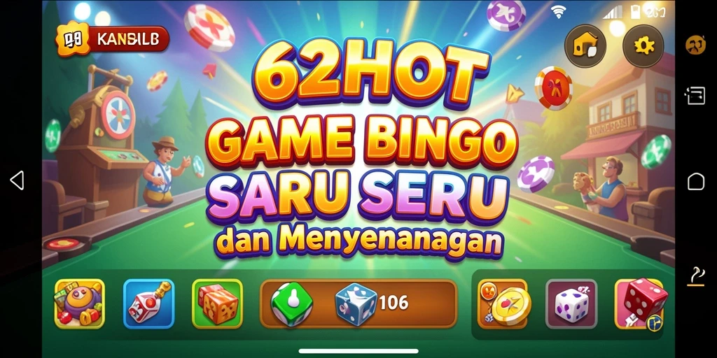 Tampilan gameplay seru dalam 62HOT dengan pengalaman Bingo yang menarik.