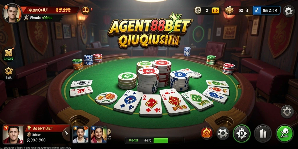 Tampilan gameplay QiuQiu yang seru dan penuh strategi.