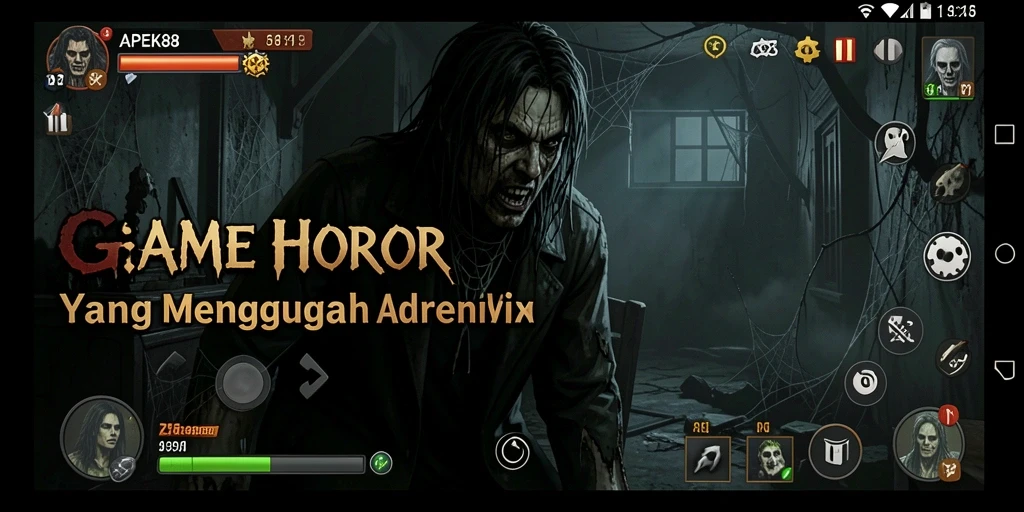 Tampilan menakutkan dari gameplay APEK88 dengan suasana mencekam.