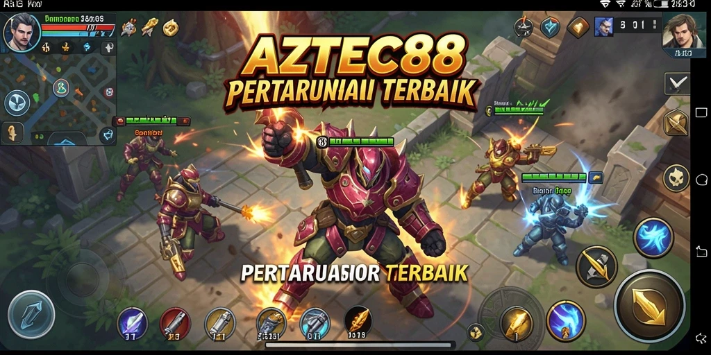 Tampilan gameplay AZTEC88 yang seru dan strategis.