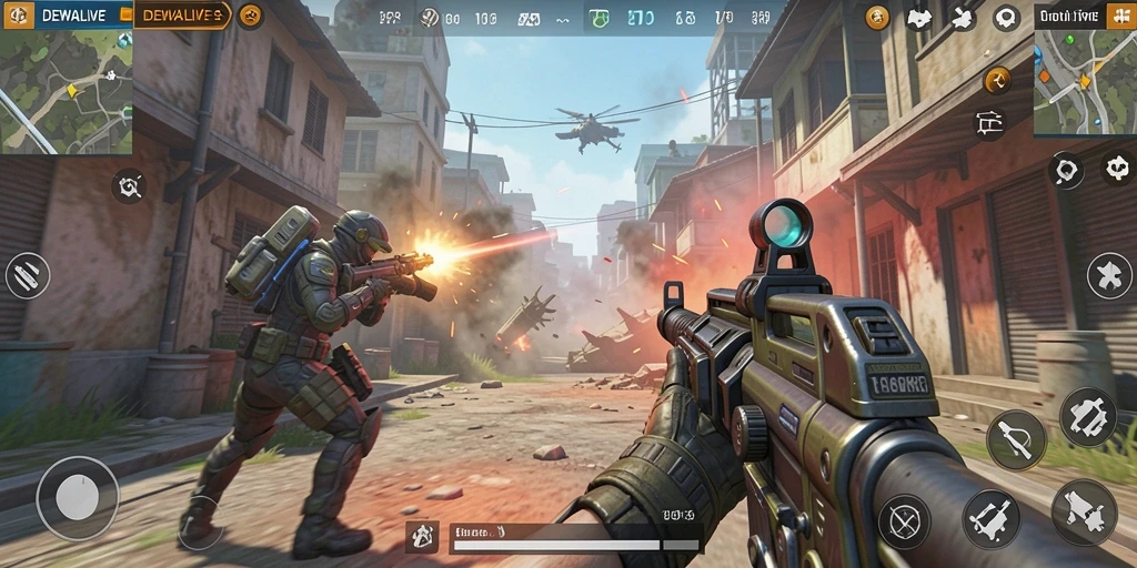 Tampilkan aksi seru dari gameplay DEWALIVE yang mendebarkan.