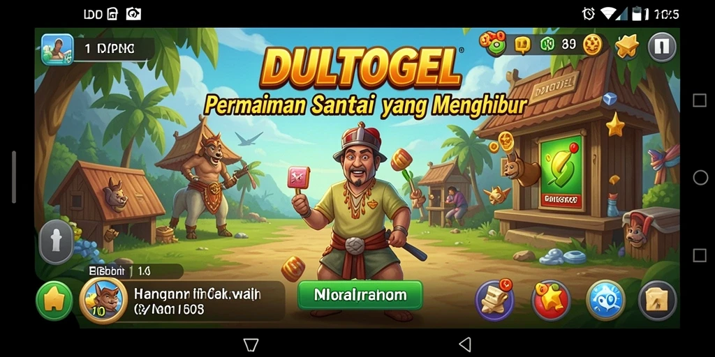 Screenshot gameplay DULTOGEL yang menampilkan keseruan dan interaksi pemain.