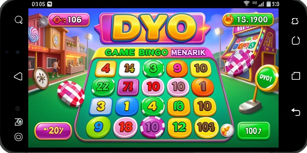 Tampilan gameplay Bingo yang seru dan interaktif di DY01.