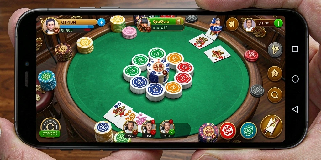 Tampilan gameplay QiuQiu yang seru di GTPIDN.