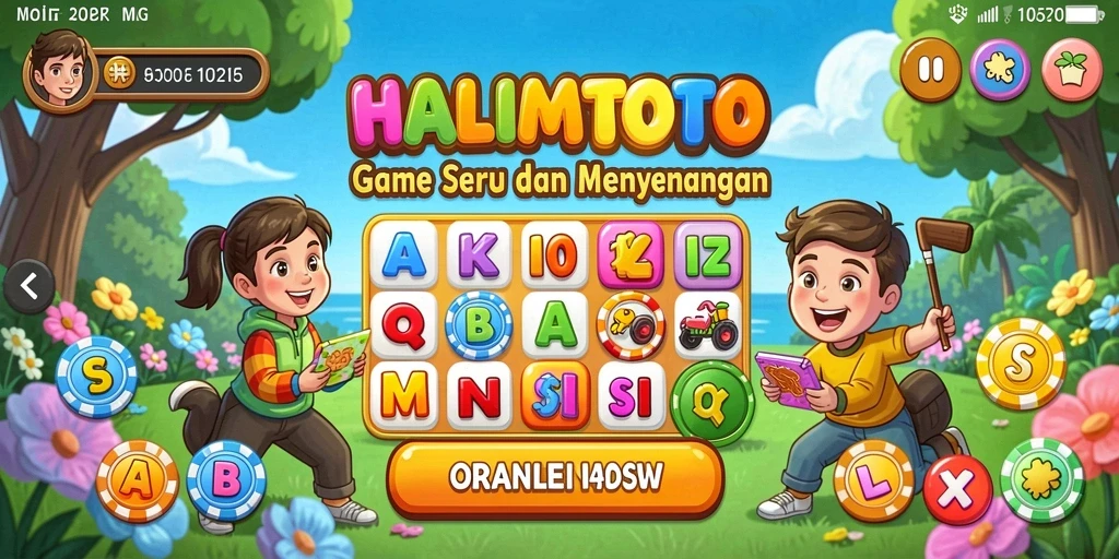 Tampilan gameplay seru HALIMTOTO dengan suasana Bingo yang mendebarkan.