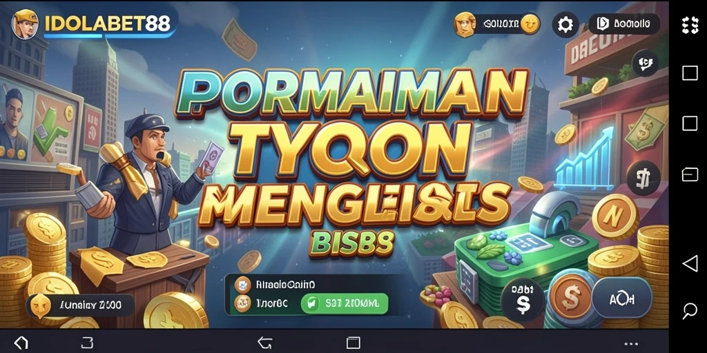 Tampilan gameplay menarik dari IDOLABET88 dengan elemen Tycoon.