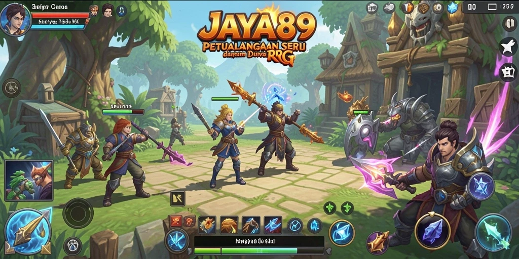 Tampilan seru gameplay RPG JAYA89 dengan aksi pertempuran yang mendebarkan.