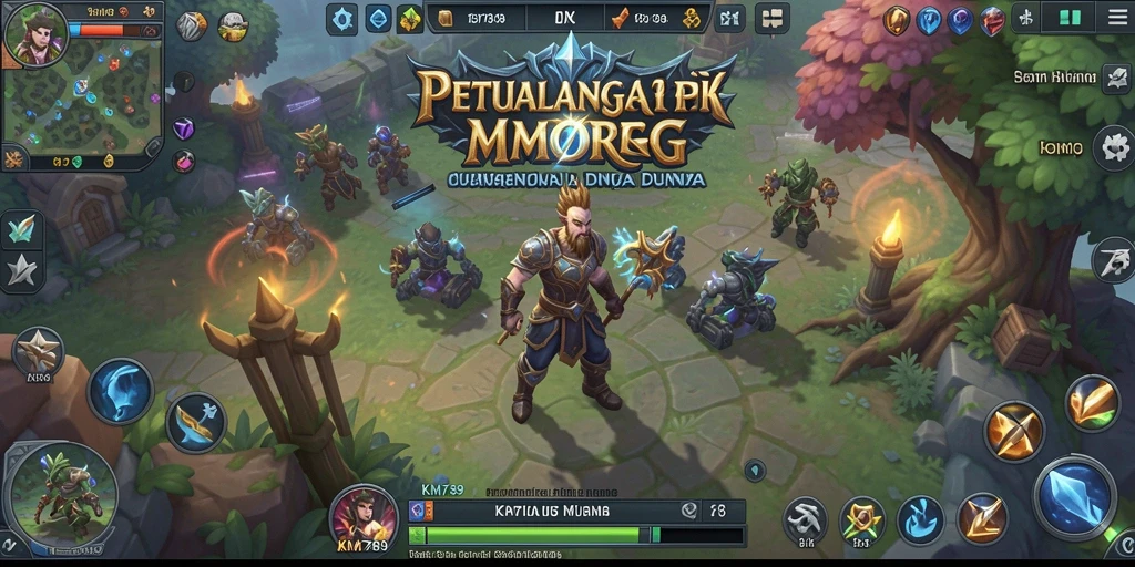 Gameplay seru dan interaksi sosial di KM789 MMORPG.