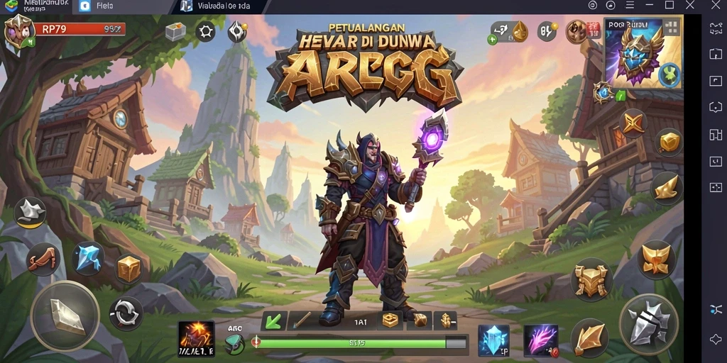 Tampilan gameplay RP79 yang menarik dan penuh aksi di dunia ARPG.