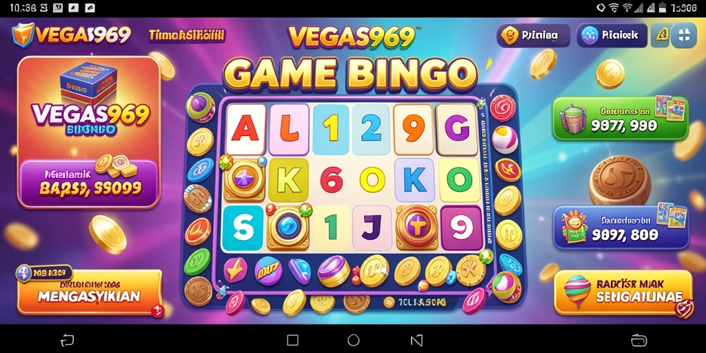 Screenshot gameplay menampilkan keseruan permainan Bingo di VEGAS969.