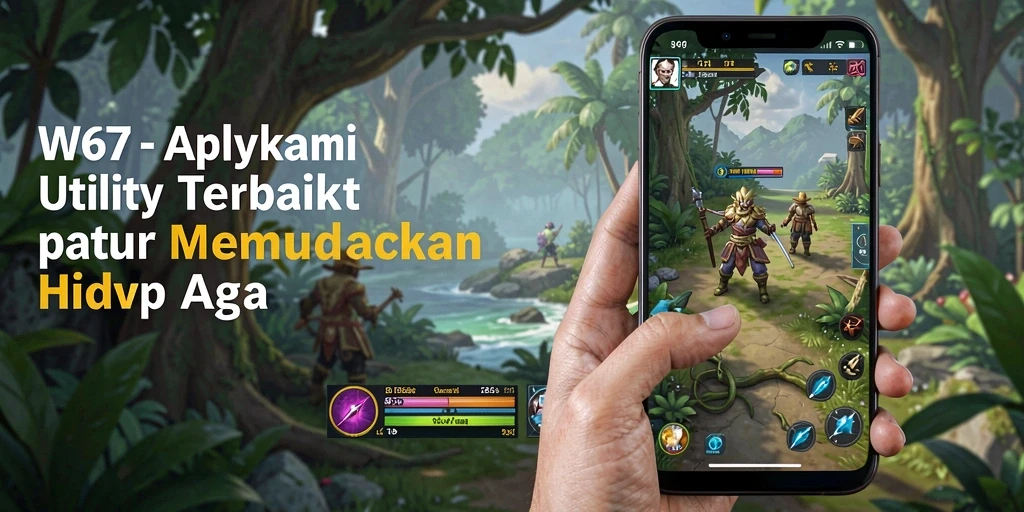 Tampilan utama W67 dengan fitur-fitur Utility yang menarik.