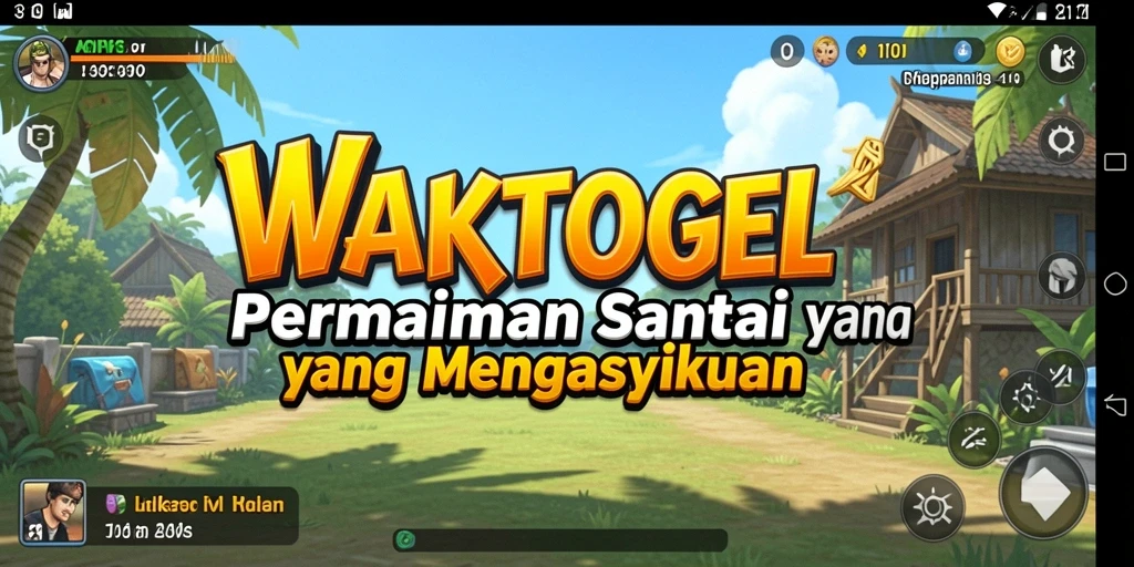 Tampilan gameplay <strong>WAKTOGEL</strong> yang menghibur dan penuh warna.